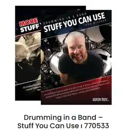 Long & McQuade Drumming in a Band-Stuff offer