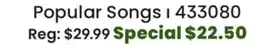 Long & McQuade Popular Songs offer