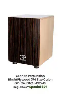 Long & McQuade Granite Percussion Birch/Plywood offer