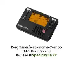 Long & McQuade Korg Handheld Tuner and Metronome Combo - Black offer