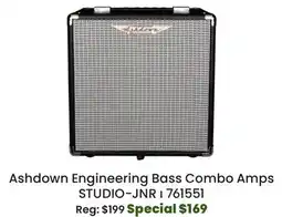 Long & McQuade Ashdown Engineering Studio Jr 1x8'' 15W Bass Combo Amplifier offer