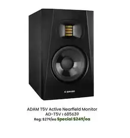 Long & McQuade ADAM Audio T5V Active Nearfield Monitor (Single) offer