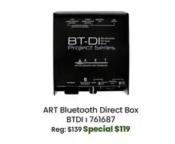 Long & McQuade ART Pro Audio Bluetooth Direct Box offer