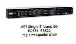 Long & McQuade ART Pro Audio Single 31 band EQ offer