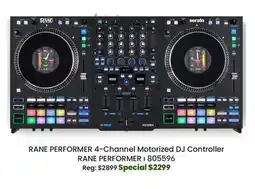 Long & McQuade RANE PERFORMER 4-Channel Motorized DJ Controller offer