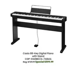 Long & McQuade Casio 88-Key Digital Piano with Stand offer
