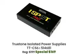 Long & McQuade Truetone CS6 Pure Isolated Low-Profile Power Supply offer