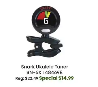 Long & McQuade Snark Ukulele Tuner offer