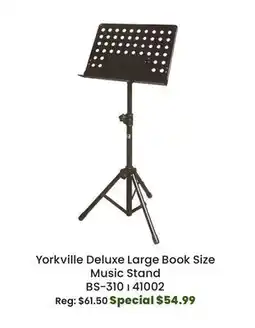 Long & McQuade Yorkville Sound Deluxe Large Book Size Music Stand offer