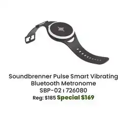 Long & McQuade Soundbrenner SBP-02 Pulse Smart Vibrating Bluetooth Metronome offer