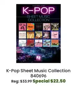 Long & McQuade Hal Leonard K-Pop Sheet Music Collection - Piano/Vocal/Guitar - Book offer