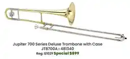 Long & McQuade Jupiter 700 - Deluxe Trombone w/Nickel Silver Outer Slide offer
