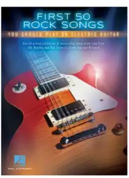 Long & McQuade Hal Leonard First 50 Rock Songs You Should Play on Electric Guitar - Guitar TAB - Book offer
