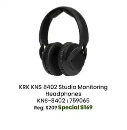 Long & McQuade KNS 8402 Studio Monitoring Headphones offer