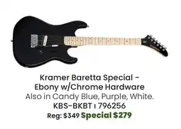 Long & McQuade Kramer Baretta Special Electric Guitar w/Chrome Hardware offer
