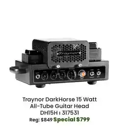 Long & McQuade Traynor DarkHorse 15 Watt All-Tube Guitar Head offer