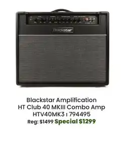 Long & McQuade Blackstar Amplification HT Club 40 MKIII Combo offer
