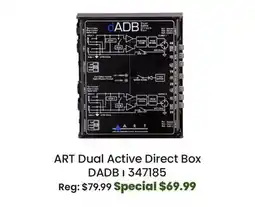 Long & McQuade ART Pro Audio Dual Active Direct Box offer