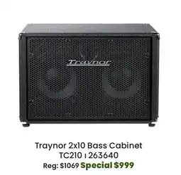Long & McQuade Traynor 400 Watt 2x10 Bass Cabinet offer