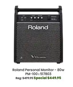 Long & McQuade Roland PM-100 Personal Monitor for V-Drums offer