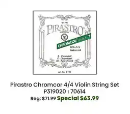 Long & McQuade Pirastro Violin Chromcor Set Ball End 4/4 offer