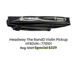 Long & McQuade Headway Music Audio The Band2 Violin Pickup offer