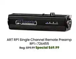 Long & McQuade ART RP1 Single Channel Remote Preamp offer