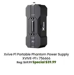 Long & McQuade Xvive Audio P1 Portable Phantom Power Supply offer