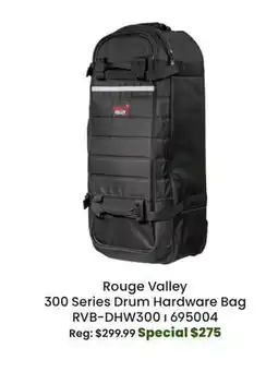 Long & McQuade Rouge Valley 300 Series Drum Hardware Bag offer