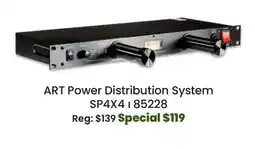 Long & McQuade ART Pro Audio Power Distribution System offer