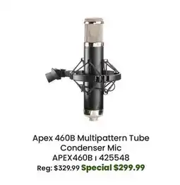 Long & McQuade Apex 460B Multipattern Tube Condenser Microphone offer