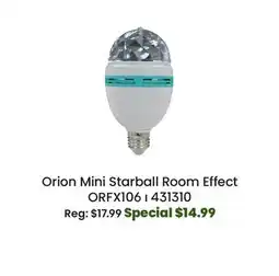 Long & McQuade Orion Mini Starball Room Effect offer
