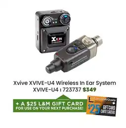 Long & McQuade Xvive Audio XVIVE-U4 Wireless In Ear System offer