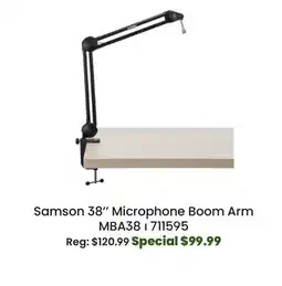 Long & McQuade Samson 38'' Microphone Boom Arm offer
