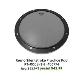 Long & McQuade Remo Silentstroke Practice Pad offer