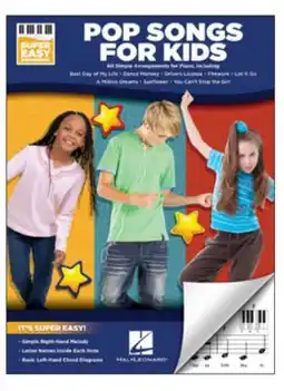 Long & McQuade Hal Leonard Pop Songs for Kids: Super Easy Songbook - Lyrics/Melody - Book offer