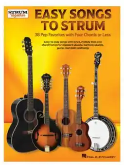 Long & McQuade Hal Leonard Easy Songs to Strum: Strum Together - Lyrics/Chords - Book offer