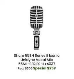 Long & McQuade 55SH Series II Iconic Unidyne Vocal Microphone offer