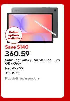 Staples Samsung Galaxy Tab S10 Lite - 128 GB - Grey offer