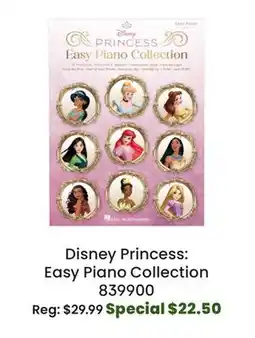Long & McQuade Hal Leonard Disney Princess: Easy Piano Collection - Book offer