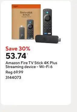 Staples Amazon Fire TV Stick 4K Plus Streaming device - Wi-Fi 6 offer