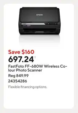 Staples FastFoto FF-680W Wireless Colour Photo Scanner offer
