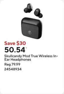 Staples Skullcandy Mod True Wireless In-Ear Headphones offer
