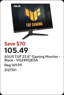 Staples ASUS TUF 23.8 Gaming Monitor - Black - VG249QE5A offer