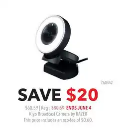 GameStop Kiyo Broadcast Camera by RAZER offer
