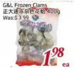 Tone Tai Supermarket G&L Frozen Clams offer