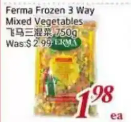 Tone Tai Supermarket Ferma Frozen 3 Way Mixed Vegetables offer