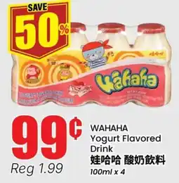 Terra Foodmart WAHAHA Yogurt Flavored Drink offer