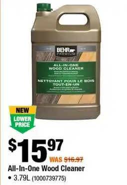 Home Depot All-In-One wood cleaner offer