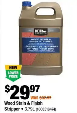 Home Depot Wood stain and finish stripper offer